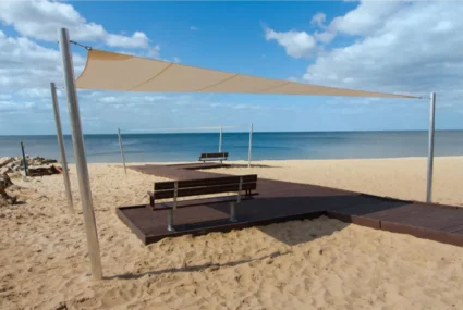 Áreas recreativas y mobiliario para playas y paseos marítimos 10 Pasarela Deck Para Playas Y Jardines (4) 1